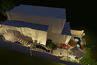 景觀設(shè)計公司：鄭州200平米別墅庭院景觀設(shè)計