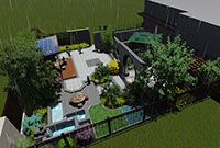 景觀設(shè)計：鄭州180平米庭院景觀設(shè)計案例