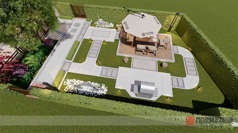 鄭州天倫莊園160平米別墅庭院設(shè)計(jì) 鄭州天倫莊園160平米別墅庭院設(shè)計(jì)