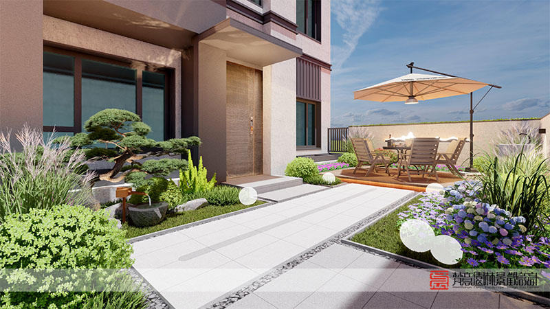 鄭州碧桂園豫府50㎡庭院設(shè)計(jì) 鄭州碧桂園豫府50㎡庭院設(shè)計(jì)