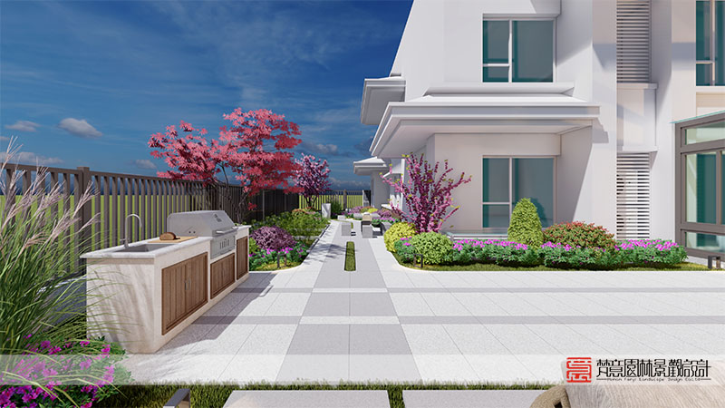 鄭州正商河峪洲207㎡庭院設(shè)計 鄭州正商河峪洲207㎡庭院設(shè)計