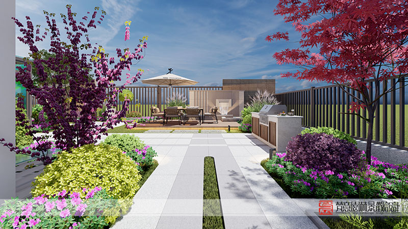 鄭州正商河峪洲207㎡庭院設(shè)計 鄭州正商河峪洲207㎡庭院設(shè)計