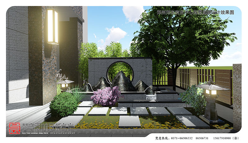 鄭州商業(yè)中心別墅庭院設(shè)計(jì),鄭州別墅庭院設(shè)計(jì)