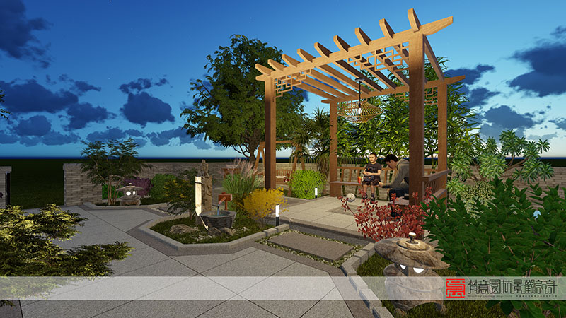 鄭州庭院設(shè)計,滎陽庭院設(shè)計,滎陽清華憶江南庭院設(shè)計