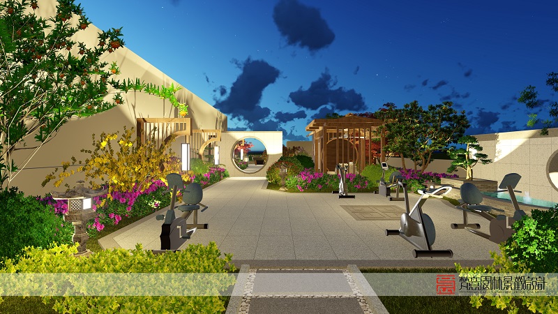 屋頂花園設(shè)計(jì)效果圖,鄭州屋頂花園設(shè)計(jì)