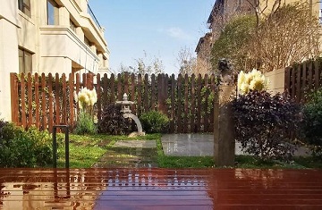 新鄉(xiāng)庭院設計施工案例——平原新區(qū)正弘悅云莊